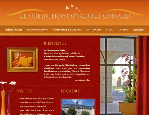 Site internet du Centre de séminaires international Jules Chevalier